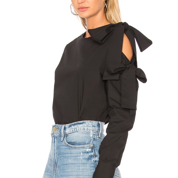 Central Park West Tops - Central Park West nwot top bows peep shoulder